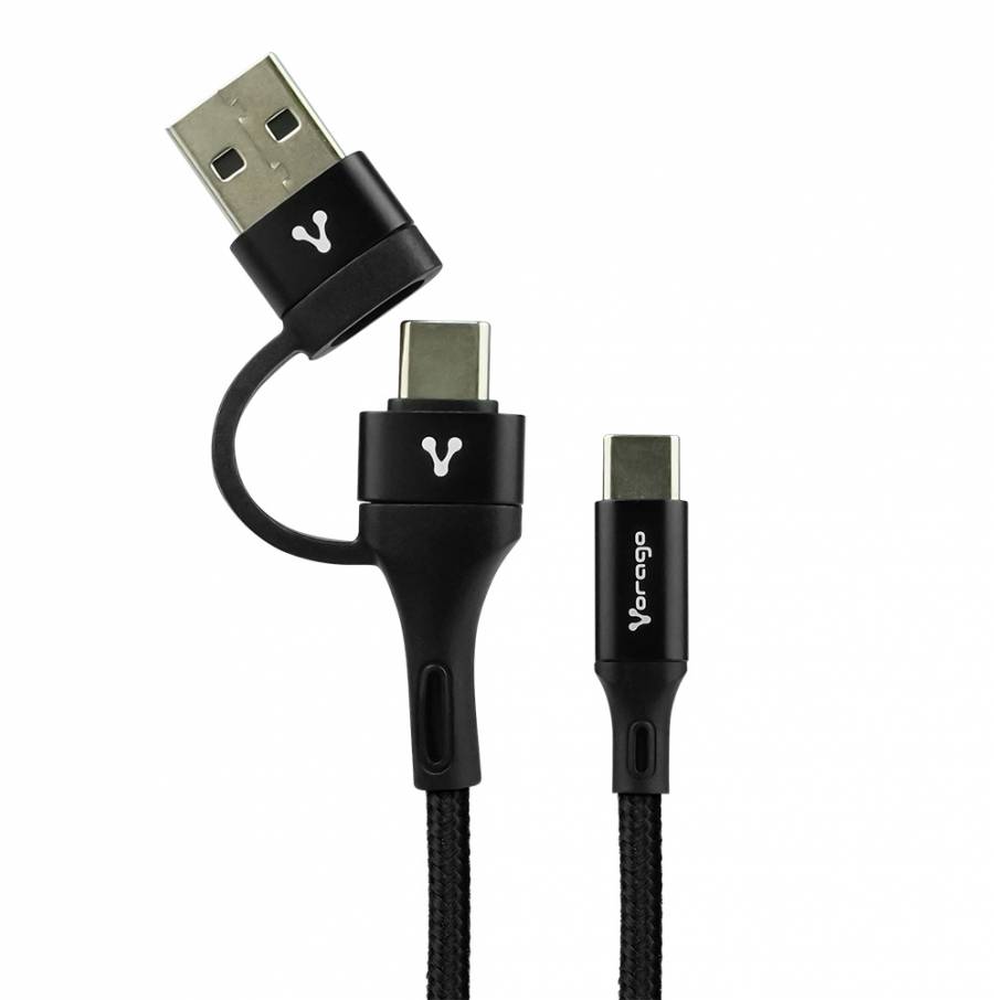 CAB-126 Type C to Type C cable with adapter USB A